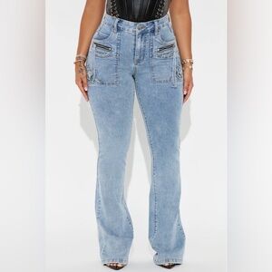 Fashion Nova Get Through It Stretch Bootcut Jeans Size: 9 NWT sold out online